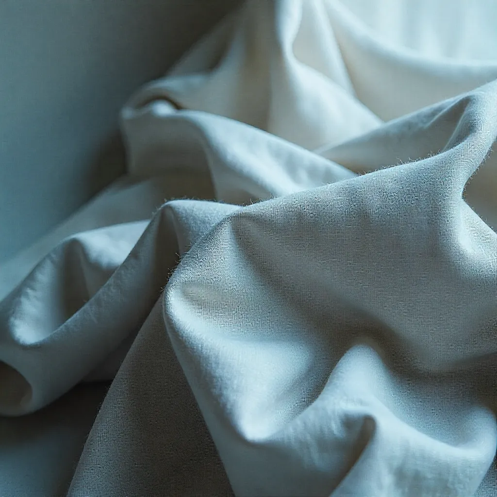 Fine-woven linen blend fabric